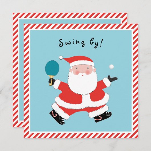 Casual kerstfeestdag kaart (Voorkant / Achterkant)