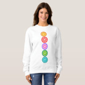 Casual kleurrijk overhemd voor dames en heren trui (Voorkant volledig)