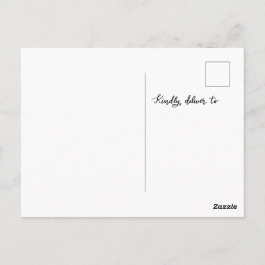 Casual Merry Script Photo Holiday Modern Briefkaart (Achterkant)