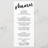 Casual, moderne, eenvoudige typografie menu (Voorkant)