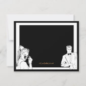 Casual of formele witte partij kaart (Achterkant)