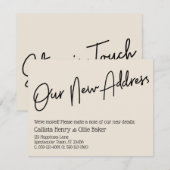 Casual onze nieuwe adrescrème aankondiging (Voorkant / Achterkant)