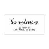 Casual penseelhandgeschreven script  zelfinktende stempel (Design)