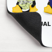 Casual pinguins Mousepad Muismat (Hoek)