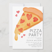 Casual Pizza Baby shower Kaart (Voorkant)