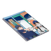 Casual Schattige Stadspaar Notitieboek (Rechterzijde)