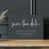 Casual schets Silver | Moderne bruiloft Save The Date