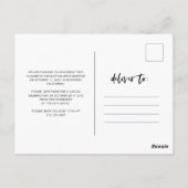 Casual Script | Aankondiging van de fotouitgave Briefkaart (Achterkant)
