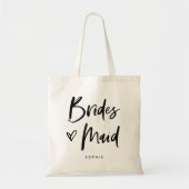 Casual Script | Chic Simple Bridesmaid Gift Tote Bag (Voorkant)