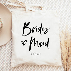 Casual Script   Chic Simple Bridesmaid Gift Tote Bag