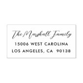Casual Script Custom Return-adres Rubberstempel (Afrduk)