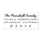 Casual Script Custom Return-adres Rubberstempel (Afrduk)