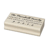 Casual Script Custom Return-adres Rubberstempel (Stempel)