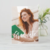 Casual Script | Deux Faire-part d'obtention d'un d (Debout devant)