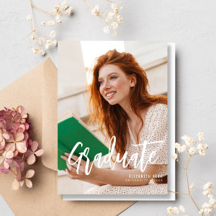 Casual Script   Deux Faire-part d'obtention d'un d