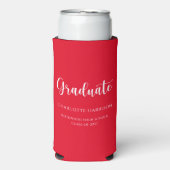 Casual Script Eenvoudige Graduation Party (Seltzer Voorkant)