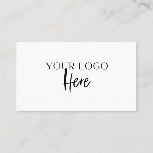 Casual script en hartelijke dank | Logo Back Visitekaartje (Achterkant)