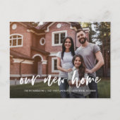 Casual Script | Faire-part simple de déplacement p (Devant)