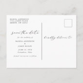 Casual script Het Briefkaart Datumfoto opslaan (Achterkant)