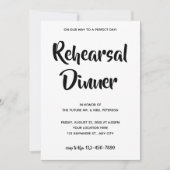 Casual Script| Invitation au dîner de répétition (Devant)