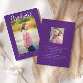 Casual script twee foto | Aankondiging Afstuderen