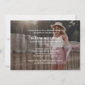 Casual Script | Twee foto afstudeerfeest Kaart (Achterkant)