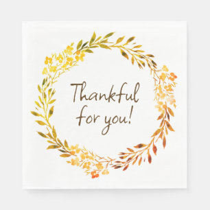 Casual Thanksgiving/Herfstservet - Aangepast Servet