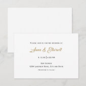 Casual uitnodiging voor weddenschappen (Voorkant / Achterkant)