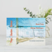 Casual van de Beach Thmed Graduparty High School Kaart (Staand voorkant)