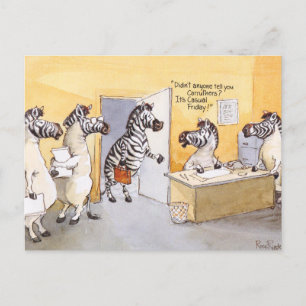 Casual vrijdag briefkaart