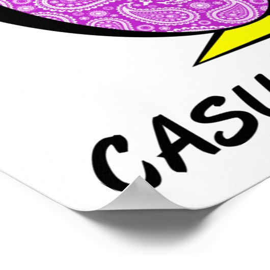 Casual vrijdag Penguin Funny Poster (Hoek)