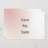 Casual Waterverf sparen de Datum Save The Date (Voorkant / Achterkant)