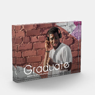 Casual wit Afstuderen van het Manuscript Modern Fotoblokken