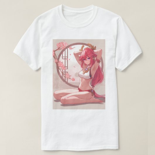 Casual Yae Miko 11 T-shirt (Design voorkant)