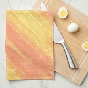 Casual Yellow PeachSpring Sunset Abstract patroon Theedoek