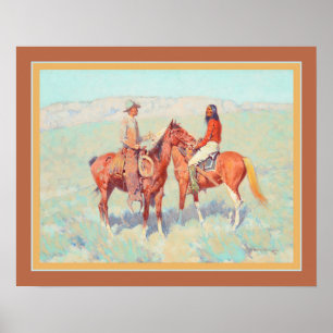 "Casuals on the Range" van Frederic Remington Poster