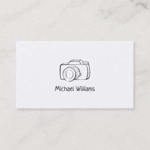 Casuïstische Cameratekening Freelance Fotograaf Visitekaartje