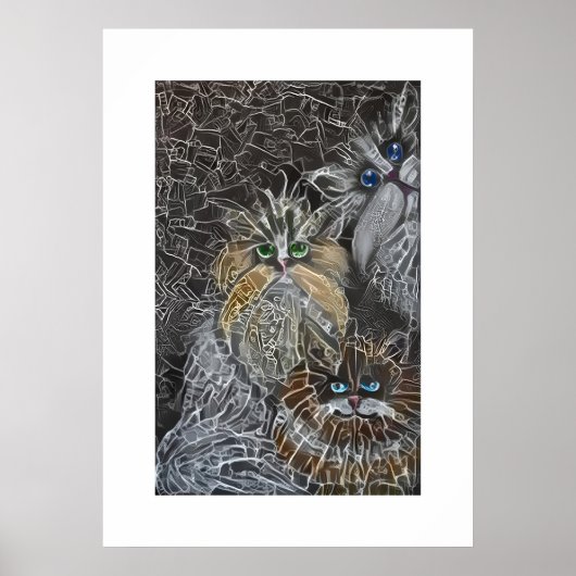 Cat3 - Fotobom Poster (Voorkant)