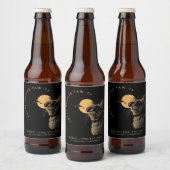 CAT 2024 Totale zonneverduistering kijkfeest Invi Bier Etiket (Flessen)