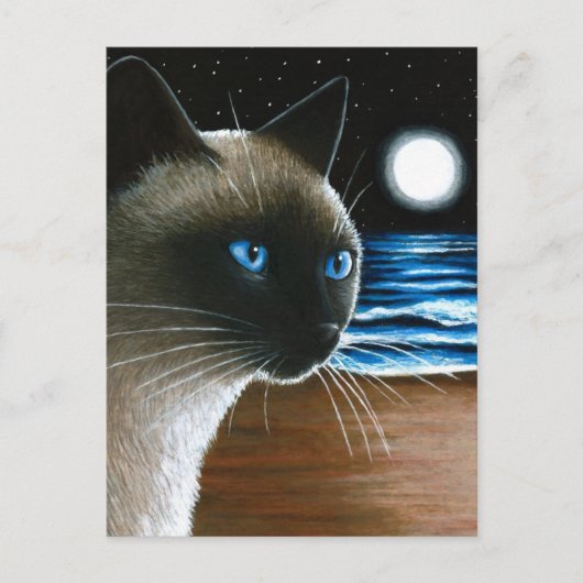 Cat 396 Siamese Briefkaart (Voorkant)