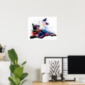 Cat 614-vlinder poster (Thuiskantoor)