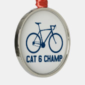 CAT 6 Champ Metalen Ornament (Rechts)