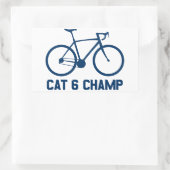 CAT 6 Champ Rechthoekige Sticker (Tas)