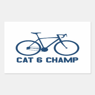 CAT 6 Champ Rechthoekige Sticker