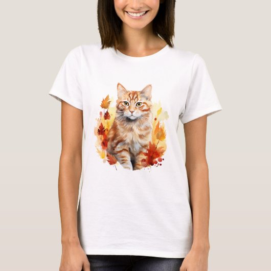 Cat 7 in Herfst T-shirt (Voorkant)