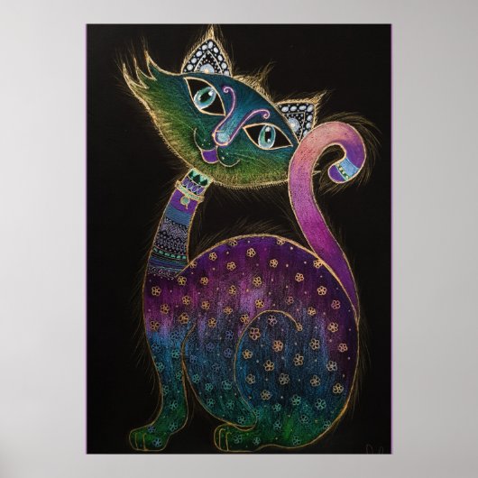 Cat 7 - Lucky no 7 Poster (Voorkant)