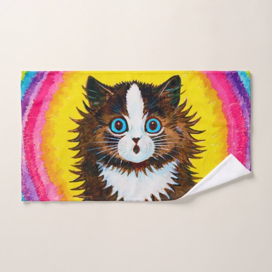 Cat à Rainbow, Louis Wain (Serviette à main)