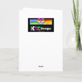 Cat a reçu votre langue? ! carte de voeux (Dos)