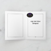 Cat a reçu votre langue? ! carte de voeux (Intérieur)