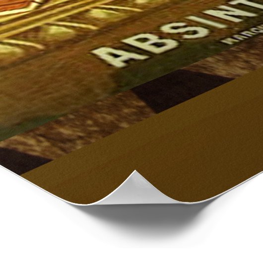 Cat - Absinthe Bourgeois Poster (Hoek)